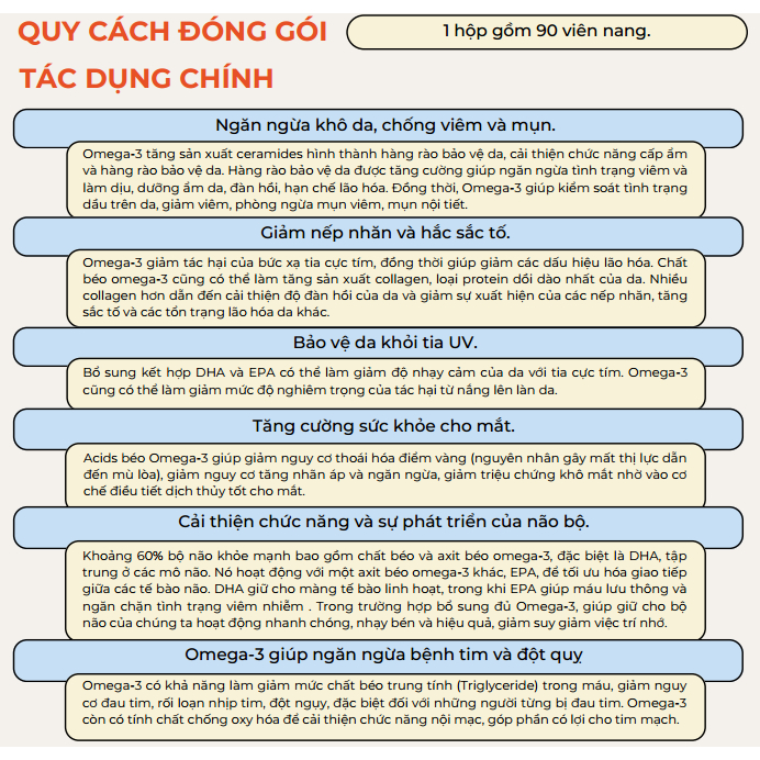 Viên Uống Dầu Cá Omega 3 Codeage Giúp Tăng Cường Sức Khỏe, Đẹp Da Codeage Omega 3 Amen  90 viên