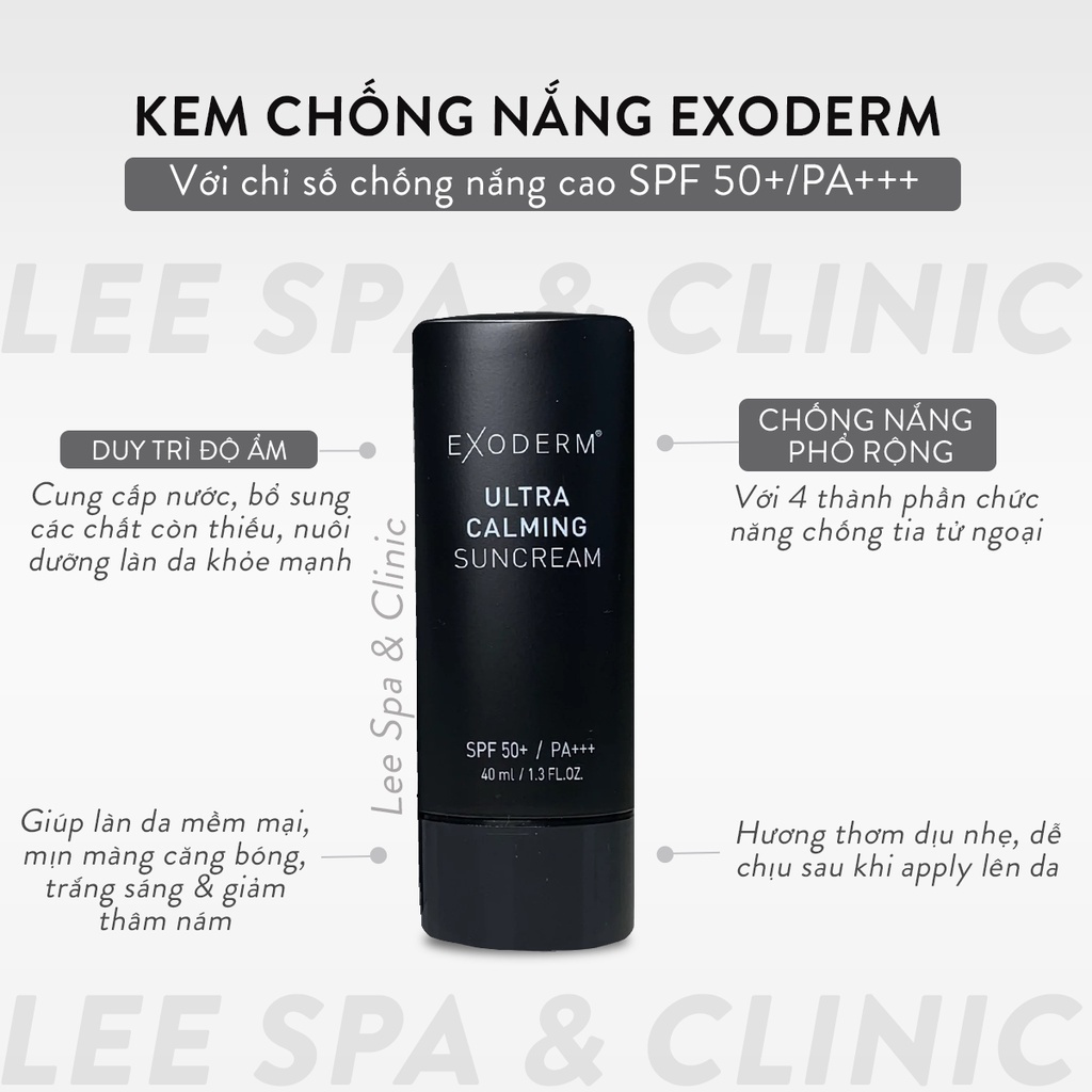 Kem chống nắng Exoderm căng bóng