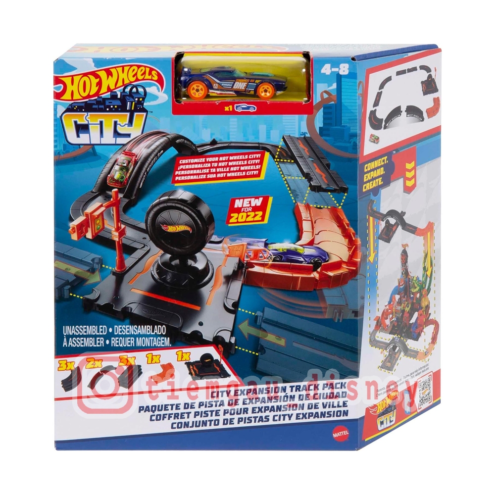 Đồ Chơi HOT WHEELS Gói đường đua mở rộng trong thành phố - Hot Wheels Toy Car Track City Track Pack - Chính hãng Mattel