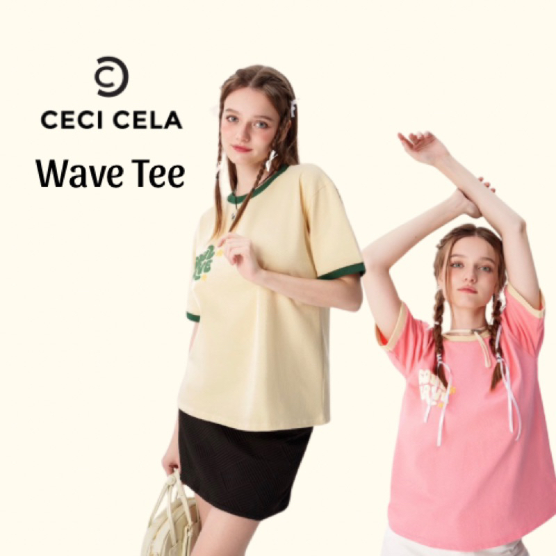 Ceci Cela - Áo Thun năng động Wave tee