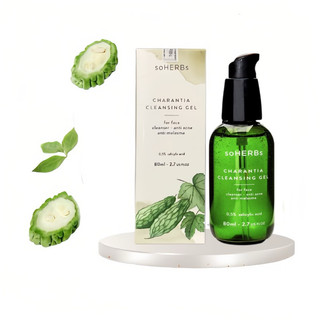Sữa rửa mặt dạng gel tinh chất khổ qua cho da dầu mụn , nhạy cảm soherbs 80ml giảm mụn mờ thâm , cấp ẩm làm sạch da
