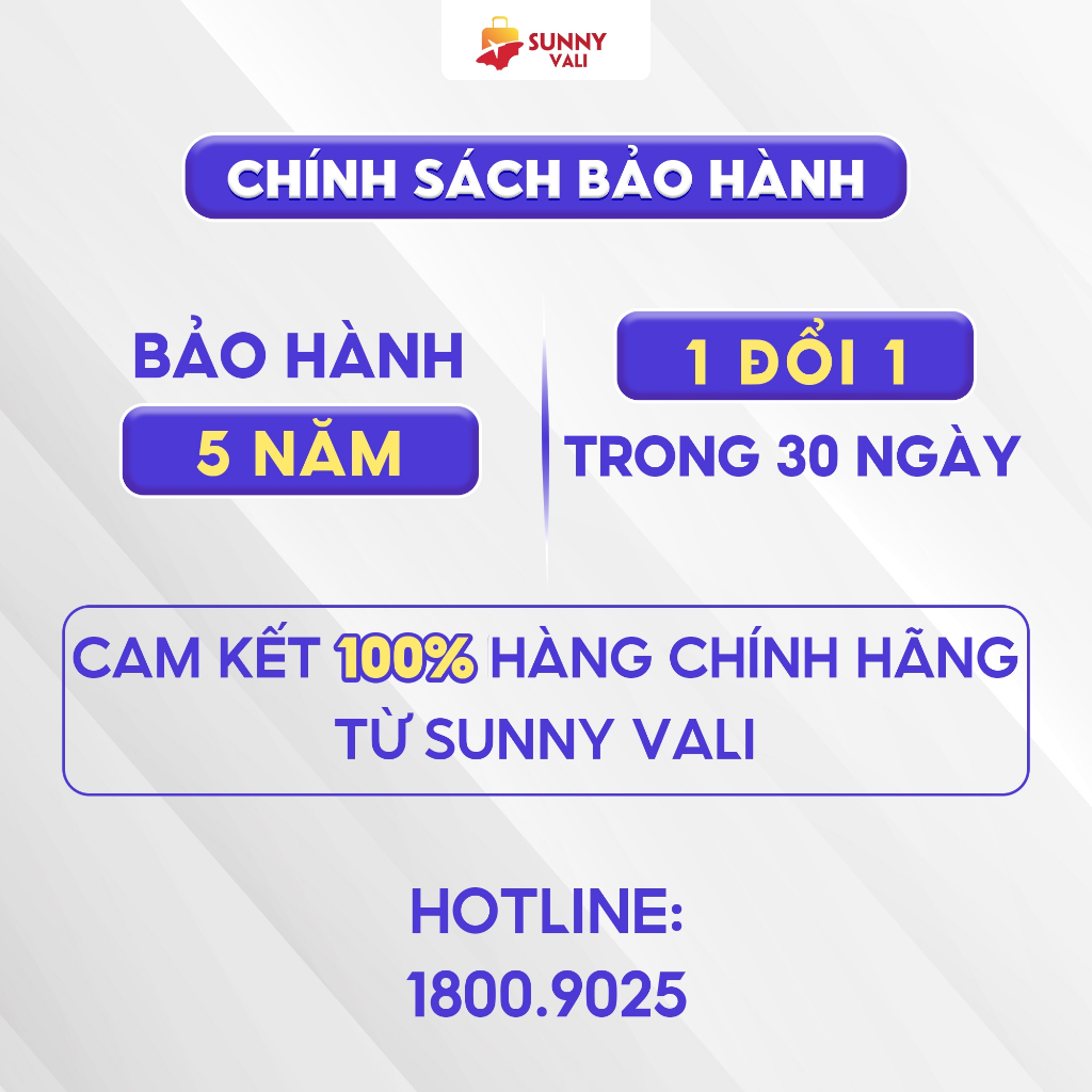 Vali du lịch SUNNY-SV07 vali kéo size 20/24, xách tay/kí gửi chính hãng chống va đập