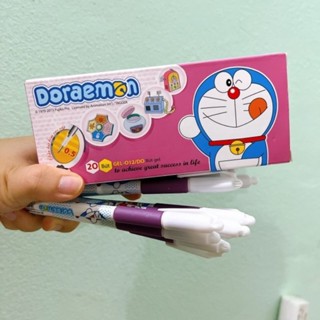 Hộp 20 Bút Mực Nước Thiên Long Doraemon Nét 0.5mm Màu Tím