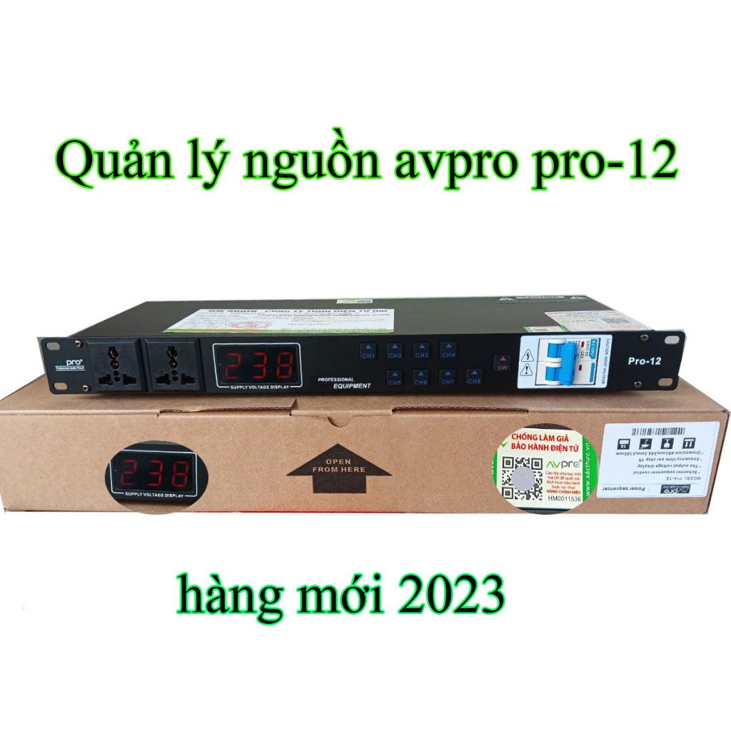 Quản lý nguồn điện AV PRO pro-12 hàng chính hãng năm 2023