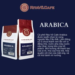 Cà phê hạt rang Rita Võ Cafe Arabica 250g