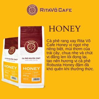 Cà phê rang xay rita võ cafe honey 250g