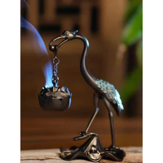 { Siêu Rẻ} Hồng Hạc Đốt Trầm Hương(13cm)- Xông trầm Hạc Tiên