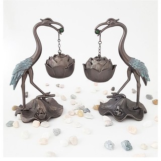 { Siêu Rẻ} Hồng Hạc Đốt Trầm Hương(13cm)- Xông trầm Hạc Tiên