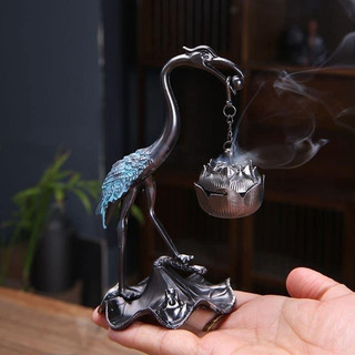 { Siêu Rẻ} Hồng Hạc Đốt Trầm Hương(13cm)- Xông trầm Hạc Tiên