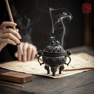 Lư xông trầm hương - Đỉnh Nghê