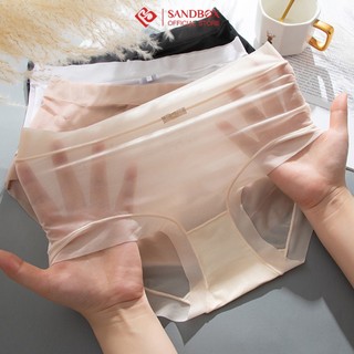 Combo 8 Quần lót nữ SANDBOX chất su lụa băng tàng hình siêu co giãn, mềm mịn,kháng khuẩn, thoáng mát- màu ngẫu nhiên