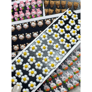 charm thú bột nổi làm nail