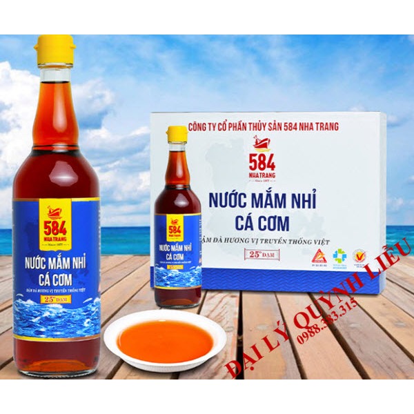 Nước mắm 584 Nha Trang 25 độ đạm (Thùng 6 chai nhựa)- mã sản phẩm N25