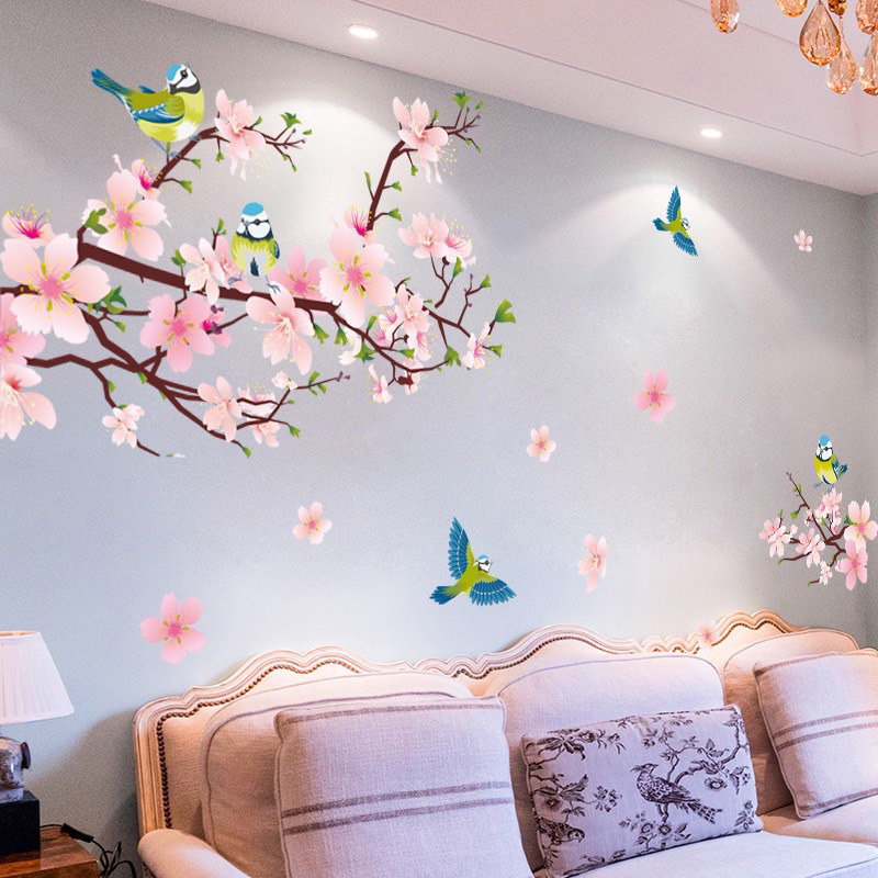 Decal dán tường Cành hoa đào - Tết 04