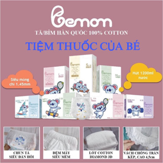 Tã Bỉm BEMOM PLUS HÀN QUỐC Dán Quần Đủ Size S56 M48 L46 M44 L42 XL40 XXL38