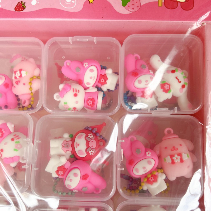 Khay 24 hộp Phụ kiện Mèo Kitty đáng yêu xinh xỉu