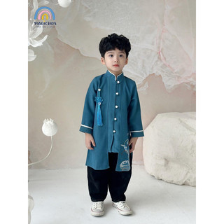 áo dài nam 8-26 kg vải Nhung lì