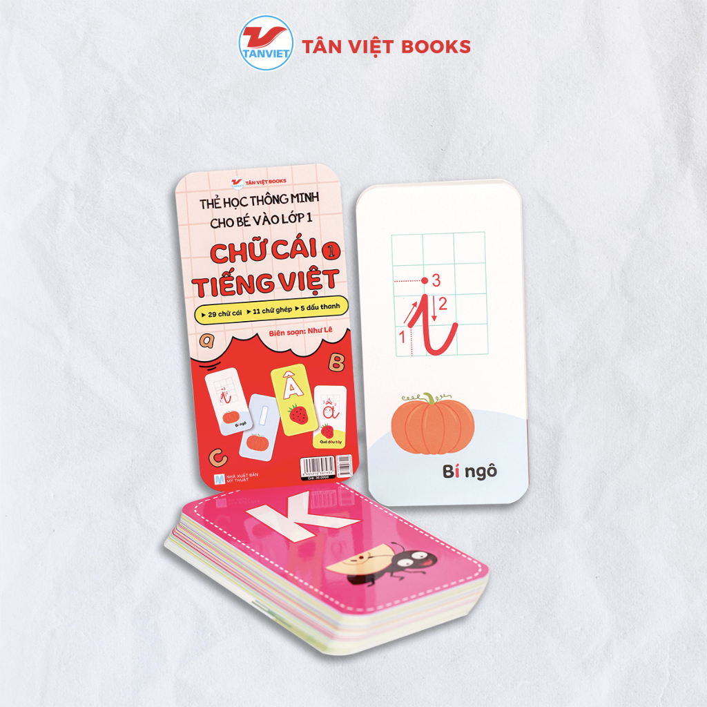 Bộ thẻ học thông minh Cho bé vào lớp 1