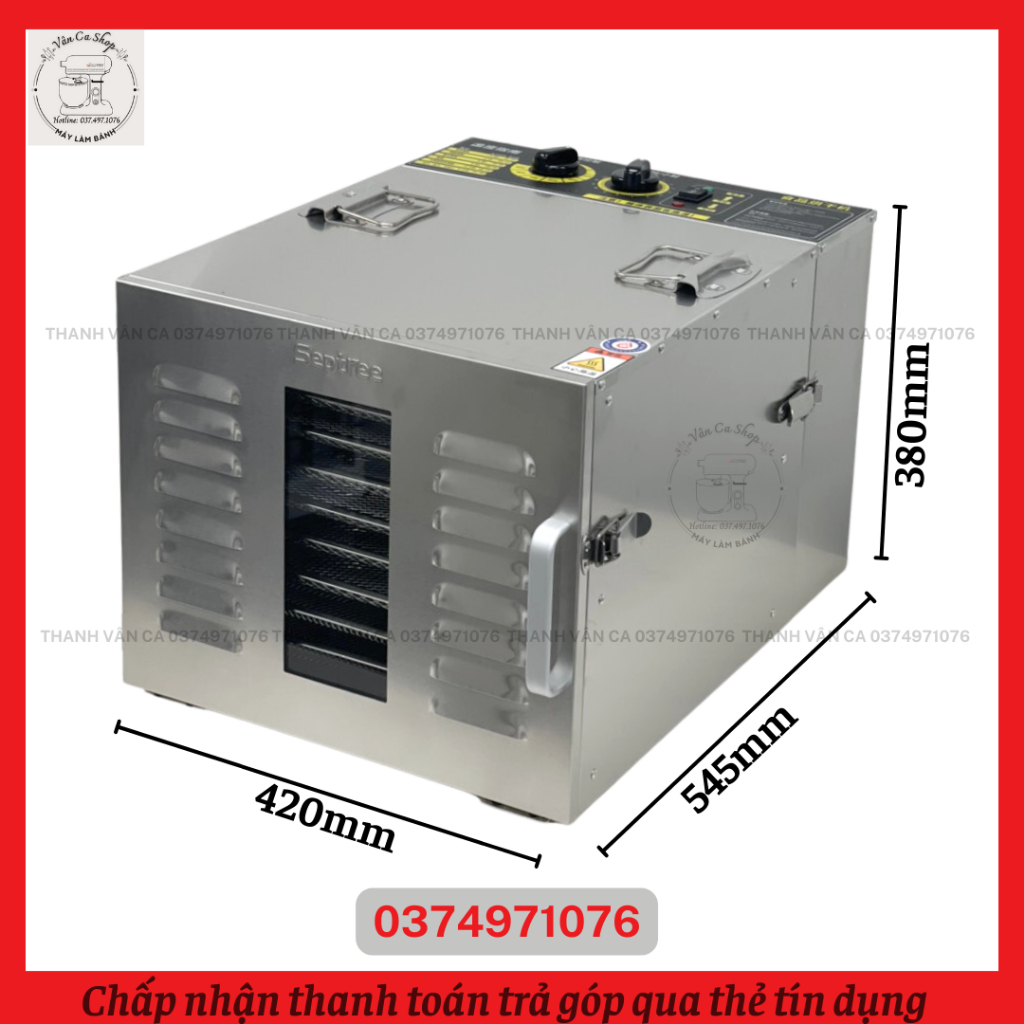 Lò sấy thực phẩm SEPTREE 10 tầng