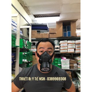 ✅ Mặt nạ phòng độc và 1 phin lọc mặt nạ chống độc 1 phin DL NP305, Mặt nạ phòng độc chống bụi,chống khí độc 1 phin