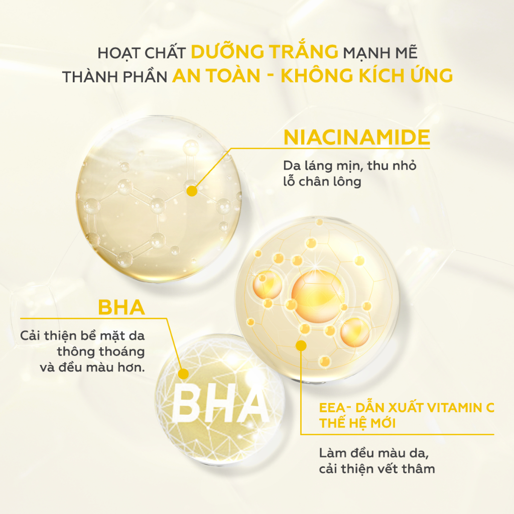 Xịt dưỡng trắng, mờ thâm sạm nách Niacinamide UMIHA thẩm thấu sâu giúp ngăn mùi hiệu quả 45ml