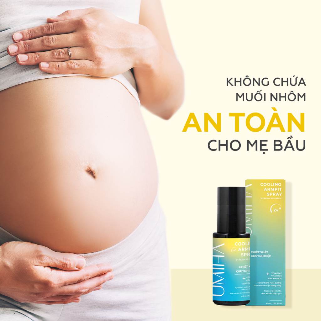 Xịt dưỡng trắng, mờ thâm sạm nách Niacinamide UMIHA thẩm thấu sâu giúp ngăn mùi hiệu quả 45ml