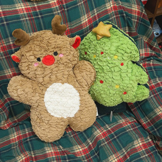 (Tự chụp/có sẵn) Gấu bông giáng sinh cây thông tuần lộc 50cm