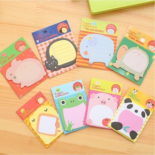 Giấy note hình động vật nhiều mẫu xinh xắn - nhiều hình lựa chọn