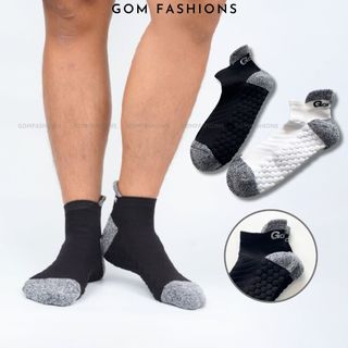 Tất cầu lông nam nữ GOMTAT, chất liệu cotton cao cấp có đệm êm chân hút ẩm thoáng khí  -GOM501-THETHAO-1DOI