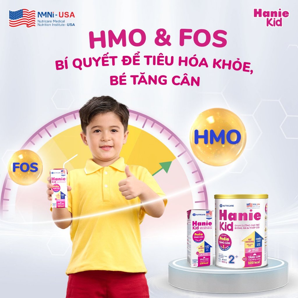 MẪU MỚI - TẶNG QUÀ - Sữa bột Hanie Kid Pedia 2+ dành cho trẻ biếng ăn và suy dinh dưỡng  DATE 2025