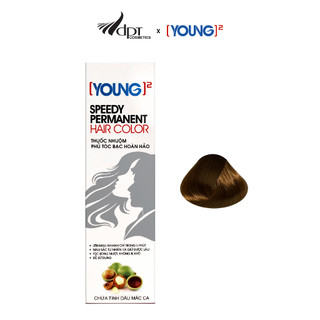 Kem nhuộm tóc phủ bạc YOUNG 200 màu TRỢ SÁNG 2 tuýp 60gr