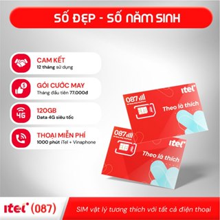 SIM iTel Năm sinh 1970-2009 - Cam kết sử dụng 12 tháng 