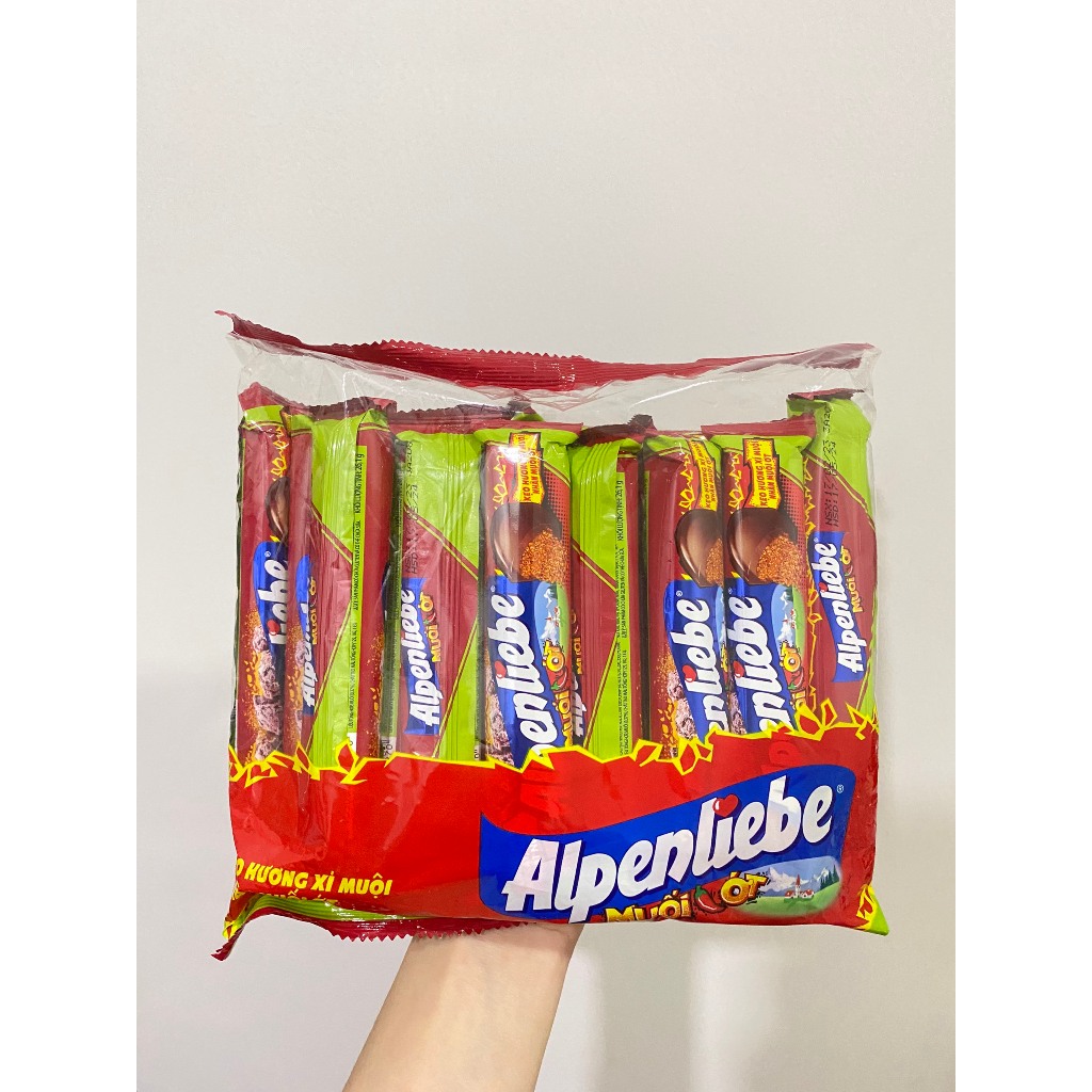 THỎI KẸO ALPENLIEBE HƯƠNG XOÀI MUỐI ỚT 26G - siêu ngon