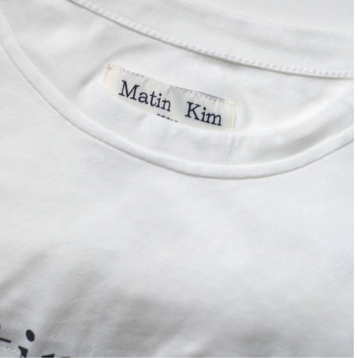 Ảnh thật cuối Áo thun MATIN KIM CUTTED LOGO chữ ss23