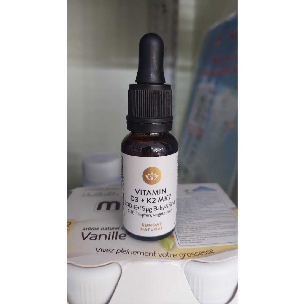 Vitamin D3 K2 MK7 Sunday Natural 16 8g