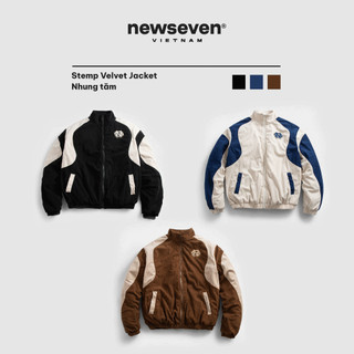 Áo khoác newseven stamp velvet jacket ak.285