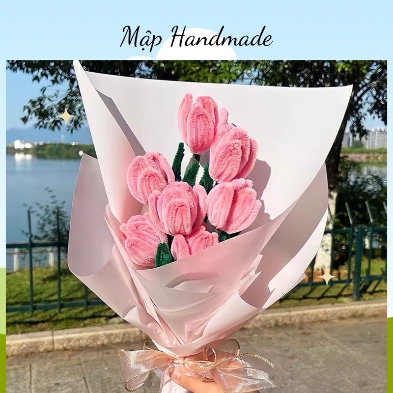 Sỉ 300 sợi dây kẽm nhung làm cây thông noel - Sỉ cành kẽm nhung lông loại 1 nhiều màu dày dặn làm hoa tulip handmade