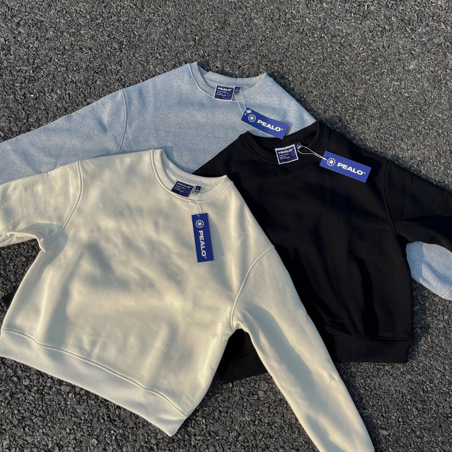 Áo Sweater Nam/Nữ Form Rộng Chất Nỉ Bông Cao Cấp Trơn Cổ Tròn Dài Tay Thời Trang Trẻ Trung Hot Trend