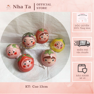 Ống tiết kiệm hoa quả, lợn đất nhét tiền