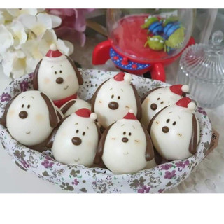 Bánh bao tạo hình nhân ngọt - mẫu bánh bé cún