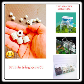 Sứ nhẫn trắng lọc nước , vật liệu lọc nước chuyên dùng cho bể cá cảnh thuỷ sinh