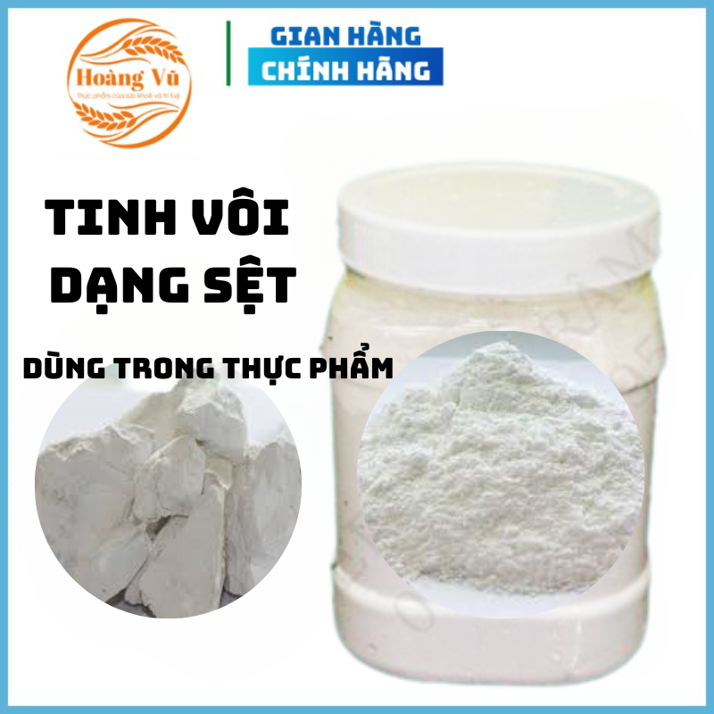 Tinh vôi dùng trong thực phẩm, vôi tôi sẵn ăn trầu ,nước vôi trong hũ 1kg