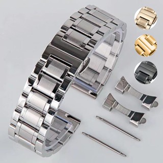 Dây đồng hồ kim loại đúc đặc ngàm nối cong khóa bấm thép không rỉ 14mm 16mm 18mm 19mm 20mm 21mm 22mm 24mm mm 16 18 20