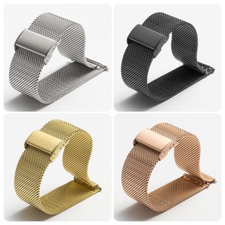 Dây đồng hồ kim loại thép không rỉ mesh lưới size 12mm 14mm 16mm 18mm 20mm 22mm