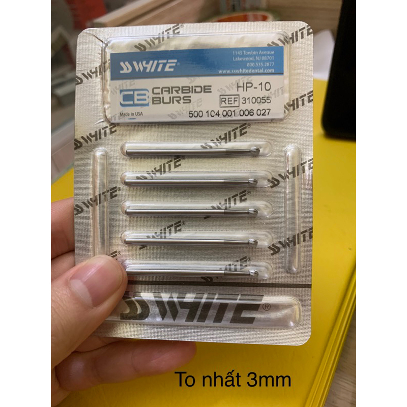 Mũi khoan Swhite HP tròn nhiều mã