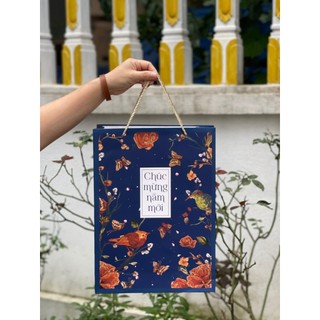 Combo 10 túi chúc mừng năm mới đựng khay ren size 27