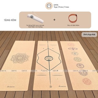 Chính hãng thảm tập yoga gỗ bần và cao su tự nhiên chống trơn Nicegood, gỗ sồi dạng nút chai