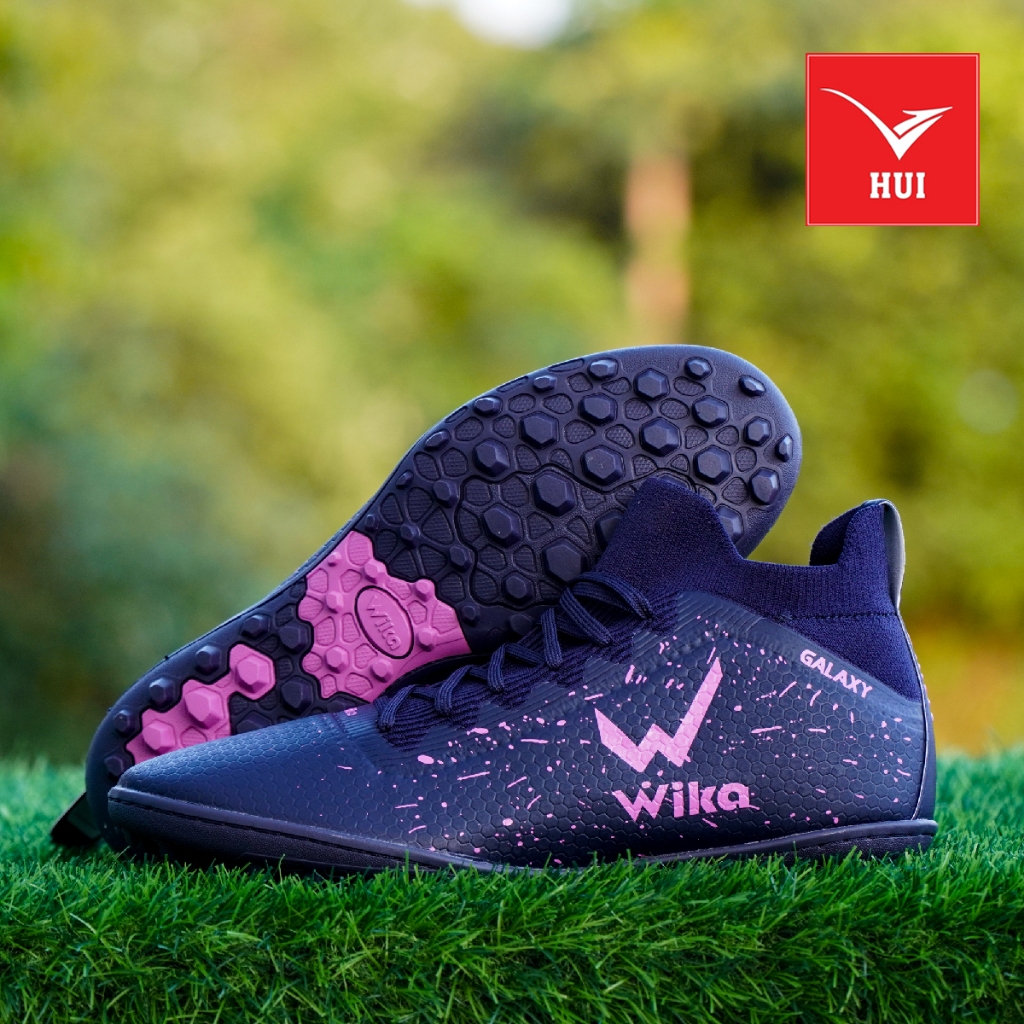 Giày Đá Bóng Wika Galaxy Light TF Chính Hãng Mới Nhất Cho Nam, Khâu Full Đế,Tặng Bình Xịt + Tất Dệt Kim + Băng Cuốn Chân
