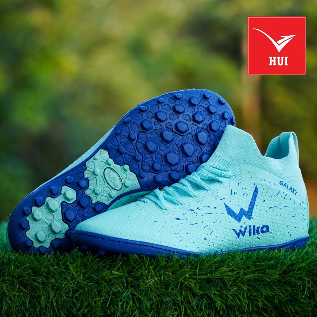 Giày Đá Bóng Wika Galaxy Light TF Chính Hãng Mới Nhất Cho Nam, Khâu Full Đế,Tặng Bình Xịt + Tất Dệt Kim + Băng Cuốn Chân