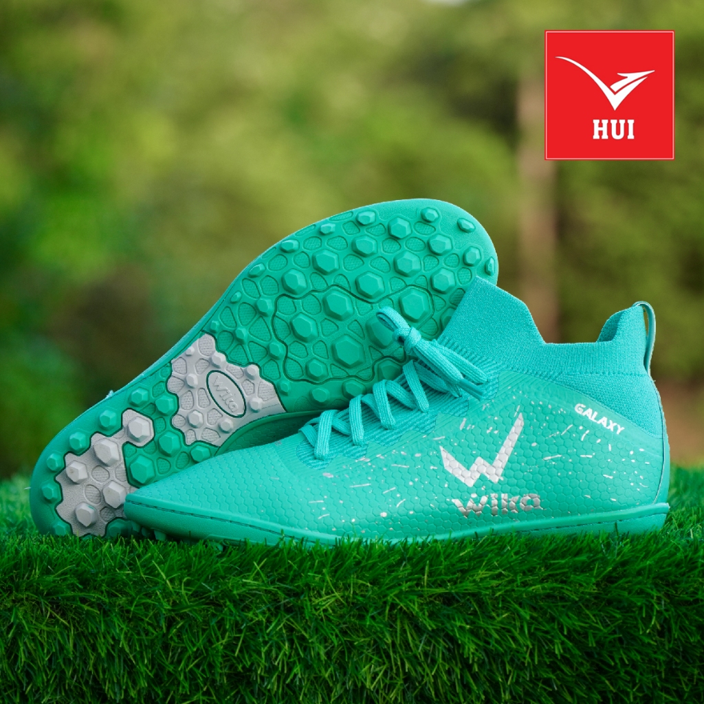 Giày Đá Bóng Wika Galaxy Light TF Chính Hãng Mới Nhất Cho Nam, Khâu Full Đế,Tặng Bình Xịt + Tất Dệt Kim + Băng Cuốn Chân